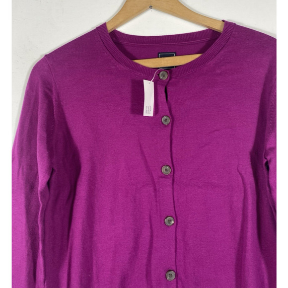 Gap Cardigan Sweater Size Small Purple Pink Button Up Womens Cotton Twee Preppy - Picture 3 of 10